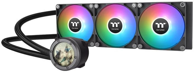 

Система охлаждения жидкостная Thermaltake TH360 V2 Ultra ARGB CL-W384-PL12SW-A LGA1151/1200/1700/AM4/AM5 (3*120mm fan, черный, Al+Cu, 500-2000rpm, 57., TH360 V2 Ultra ARGB