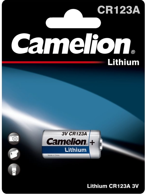 

Батарейка Camelion Lithium CR123A BL-1 CAMELION 1849 (CR123A-BP1, батарейка фото,3В), Lithium CR123A BL-1