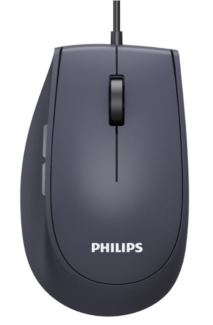 

Мышь Philips SPK7327 5 кноп., USB 2.0, 1600dpi, бесшумная, Чёрный, SPK7327