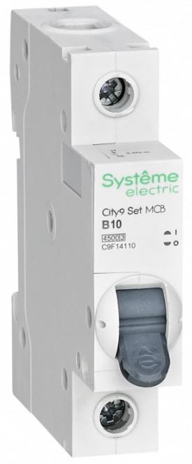 

Автоматический выключатель Systeme Electric C9F14116 City9 Set B 16А 1P 4.5kA 230В, C9F14116