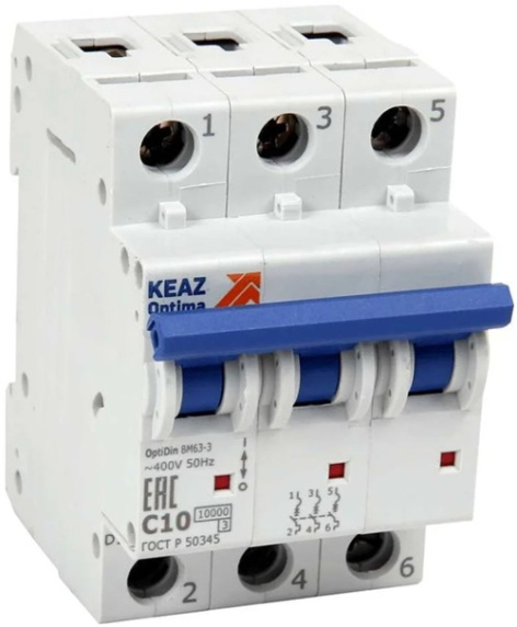 Изображение товара Автоматический выключатель КЭАЗ 262782 для защиты электросетей