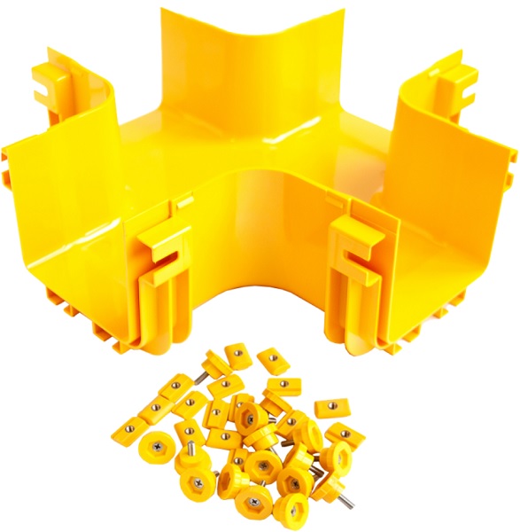 

Соединитель Lanmaster LAN-OT360-XT/NC Х-соединитель оптического лотка 360 мм, монтаж без соединителей, желтый, LAN-OT360-XT/NC