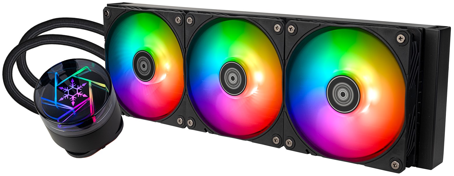

Система охлаждения жидкостная SilverStone G53NP360ARGB020 LGA115x/1200/1700/1851/AM4/AM5 (3*120mm, 500-2200rpm, 75.74CFM, 33.1dBa), G53NP360ARGB020