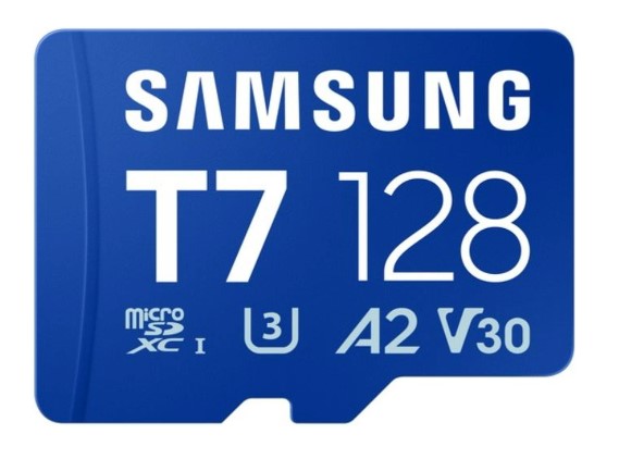 

Карта памяти MicroSDXC 128GB Samsung MB-MB128T/WW T7 UHS-1 U3 A2 V30, MB-MB128T/WW