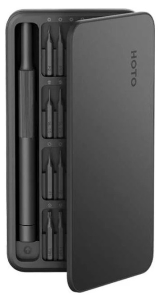 Изображение товара Отвертка HOTO HTT0009GL с трещоточным механизмом и набором 28 насадок