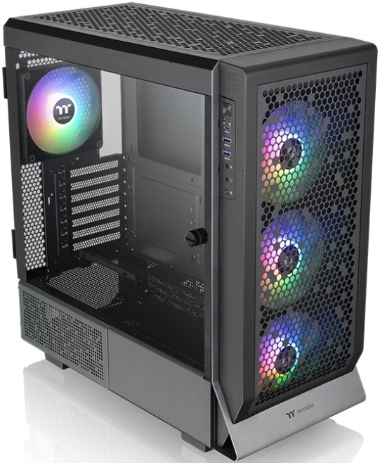 

Корпус eATX Thermaltake Ceres 500 TG ARGB CA-1X5-00M1WN-00 черный, без БП, боковая панель из закаленного стекла, USB Type-C, 2*USB 3.0, audio, Ceres 500 TG ARGB