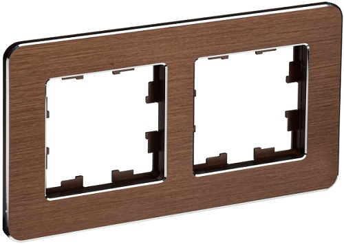 

Рамка двойная IEK BR-M22-M-21-K30 BRITE РУ-2-1-Бр Металл Коричневый RE AL, BR-M22-M-21-K30