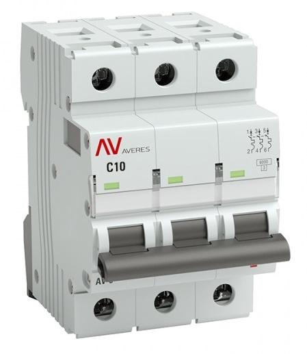 Изображение товара Автоматический выключатель EKF mcb6-DC-3-10C-av для постоянного тока IP20