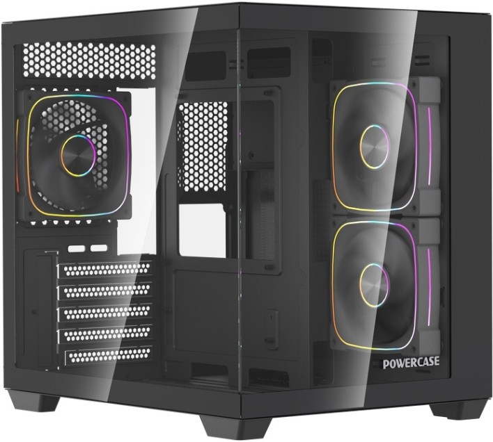 

Корпус mATX Powercase Vision Micro M5CB CVMM5CHB-A3 без БП, черный, боковая панель из закалённого стекла, USB 3.0, USB 2.0, USB Type-C, Vision Micro M5CB