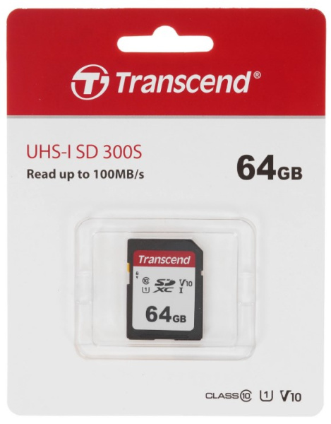 Изображение товара Карта памяти SDXC 64GB Transcend TS64GSDC300S (УЦЕНЕННЫЙ)