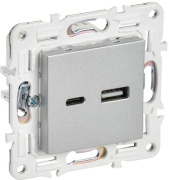 фото Розетка USB IEK SK-U22-018-K23
