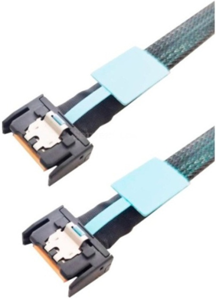 Изображение товара Кабель JPC P7356DN11000-1 MCIO x8 74P 2*HD MiniSAS 4i 36P 100 см