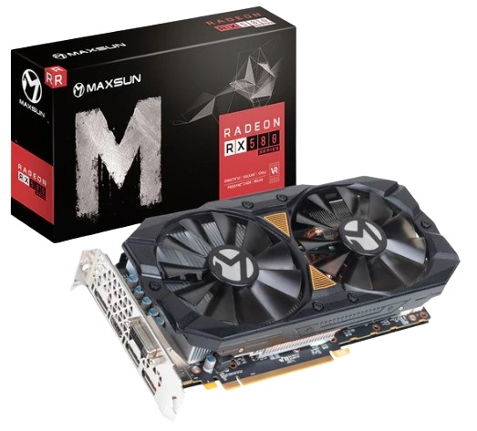 

Видеокарта PCI-E MAXSUN Radeon RX 580 (MS-RX580 2048SP BIG MAC W 8G) 8GB GDDR5 256bit 14nm 1206/6000MHz DP HDMI DVI, Radeon RX 580 (MS-RX580 2048SP BIG MAC W 8G)
