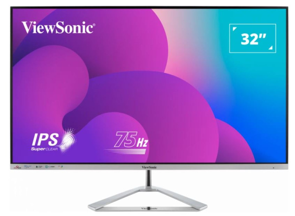 Изображение товара Монитор ViewSonic VX3276-MHD-3 32 дюйма IPS Full HD безрамный стильный дизайн