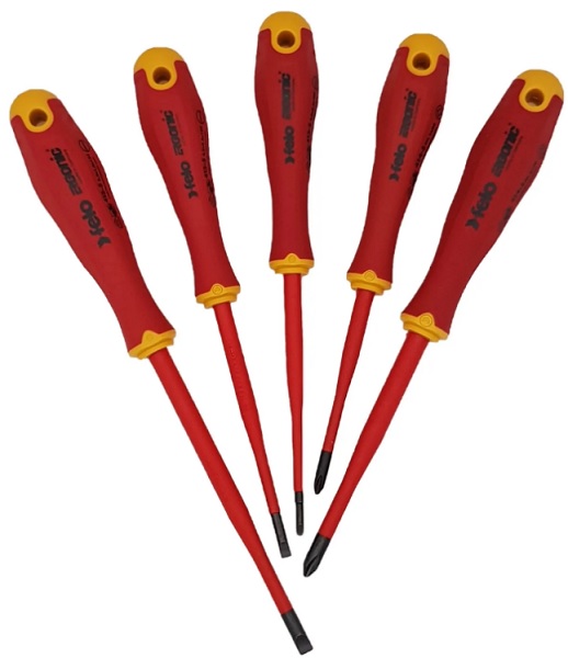 

Набор отверток Felo 41385198 диэлектрических SL/PH E-Slim Ergonic, 5 шт 41385198, 41385198