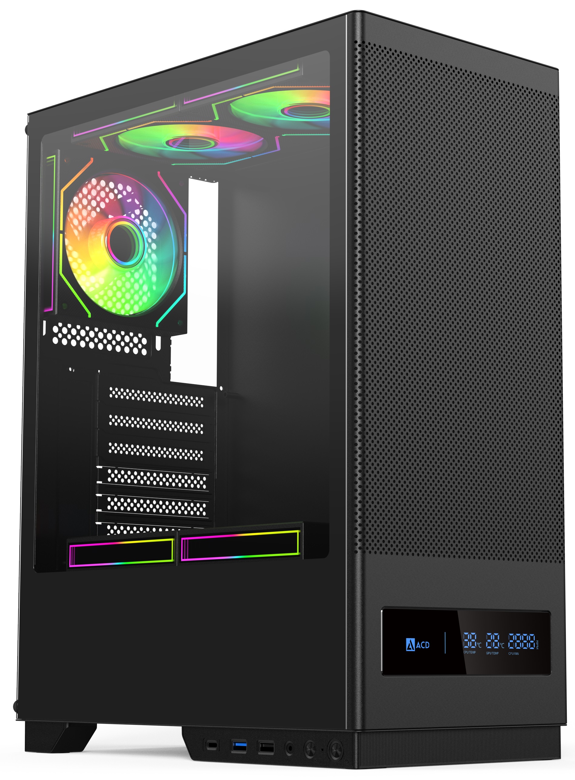 

Корпус ATX ACD Citadel 108DB AH-SI1G0-000 черный, без БП, 2*USB, USB Type-C, Citadel 108DB