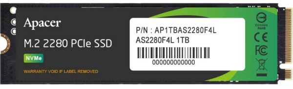 Изображение товара Накопитель SSD Apacer AP1TBAS2280F4L-1 1000 ГБ M.2 NVMe