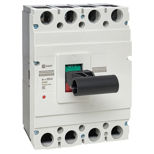 

Автоматический выключатель в литом корпусе EKF mccb99-4P5In400-250m ВА-99М 400/250А 4P 5In 42кА, mccb99-4P5In400-250m