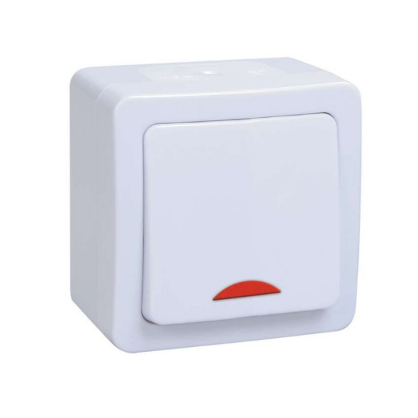 

Выключатель IEK EVMP11-K01-10-54-EC 1-кл. ОП Гермес Plus 10А IP54 ВС20-1-1-ГПБ с индикацией цвет клавиши: белые, EVMP11-K01-10-54-EC