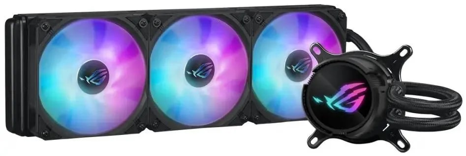 

Система охлаждения жидкостная ASUS ROG STRIX LC III 360 ARGB LCD 90RC00W1-M0UAY0 LGA115x/1200/1700/1851/AM4/AM5 (3*120mm, 800-2200rpm, 70.38CFM, 36dBa, ROG STRIX LC III 360 ARGB LCD