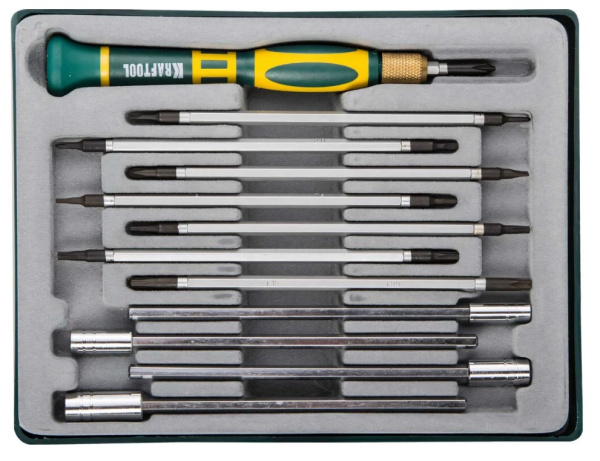 Изображение товара Набор отверток Kraftool 25611-H12 - универсальный инструмент для ремонта