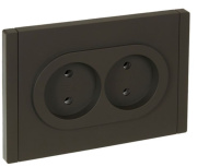 фото Розетка двухместная без заземления  IEK FP-R20-10-1-K03