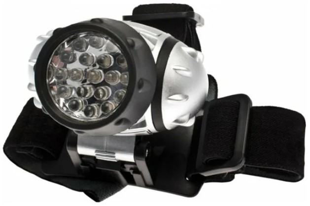 

Фонарь налобный Космос KOC-H14-LED 14*LED 3*AAA(R03), батарейки в комплекте, KOC-H14-LED