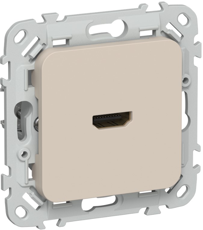 

Розетка HDMI IEK FI-H10-K88 FLITE РШДМА-ФлЛ льняной, FI-H10-K88