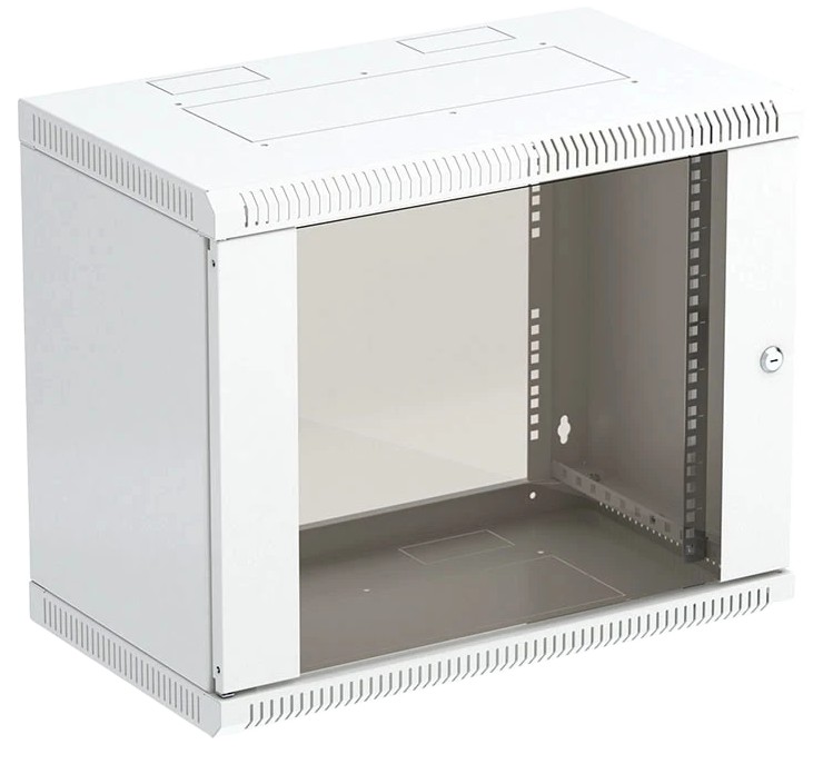

Шкаф настенный 19", 9U ССД 130411-00557 телекоммуникационный разборный, ШТ-НСр-9U-600-550-С дверь стекло, 130411-00557