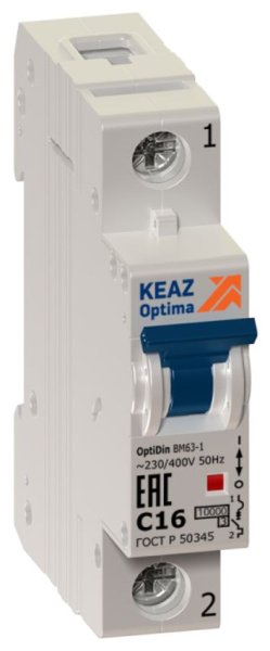 Изображение товара Автоматический выключатель КЭАЗ 261181 1 полюс для постоянного тока 40 А