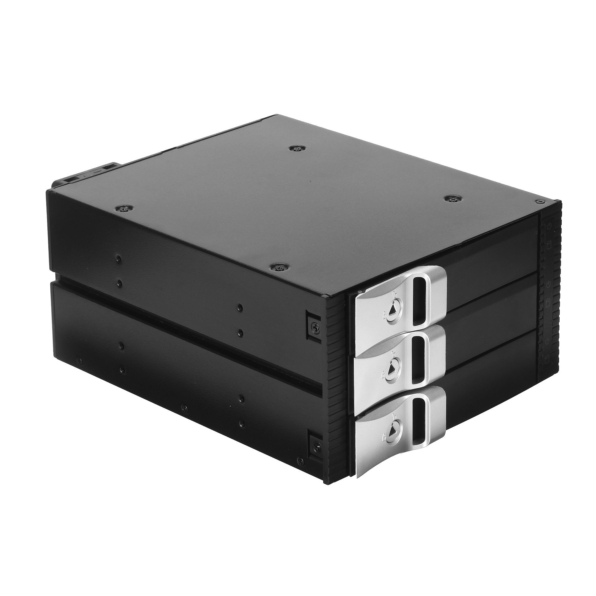 

Корзина для жесткого диска Exegate HS335-01 EX264639RUS универсальная, на 3*3,5" SATA/SAS HDD, занимает 2*5,25" отсека, HS335-01