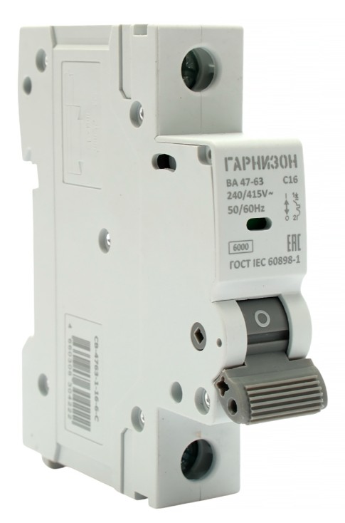 Автоматический выключатель Гарнизон CB-4763-1-16-4.5-C