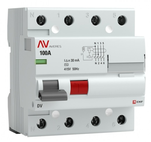 фото УЗО  EKF rccb-4-80-30-ac-av в Красноярске