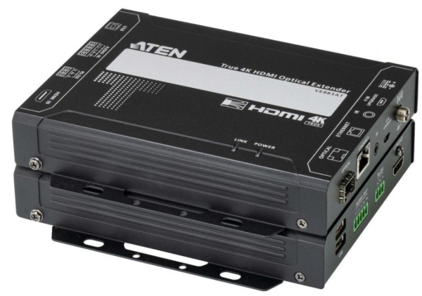 Изображение товара Оптический удлинитель HDMI 4K до 10 км Aten VE883AK2-AT-G для видеонаблюдения и трансляций