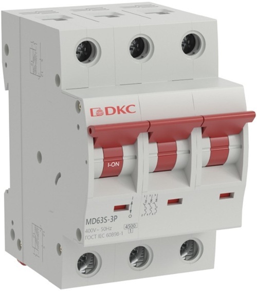 

Автоматический выключатель модульный DKC MD63S-3PC20 YON max типа MD63S 4,5кА 3P (C) 20А (кратность 4шт), MD63S-3PC20