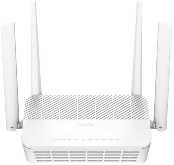 

Роутер Cudy WR3000H AX3000 2.5G Dual Band Wi-Fi 6 Mesh, Chipset MT7981BA+MT7976CN+MT7531AE+RTL8221B, 802.11ax/ac/a/b/g/n, 2402Mbps at 5GHz + 574Mbps a, WR3000H