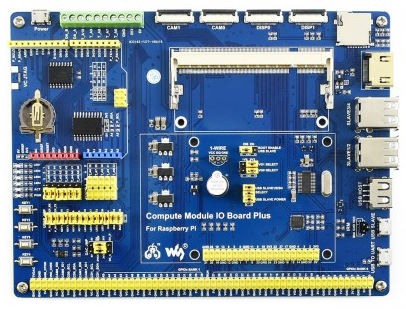 

Плата расширения Waveshare Compute Module IO Board Plus for Raspberry Pi CM3 / CM3L / CM3+ / CM3+L, Compute Module IO Board Plus