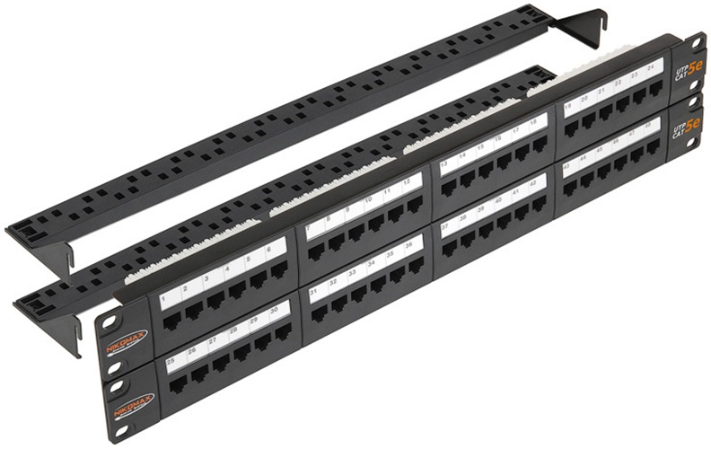 фото Патч-панель  NikoMax NMC-RP48UD2-2U-BK