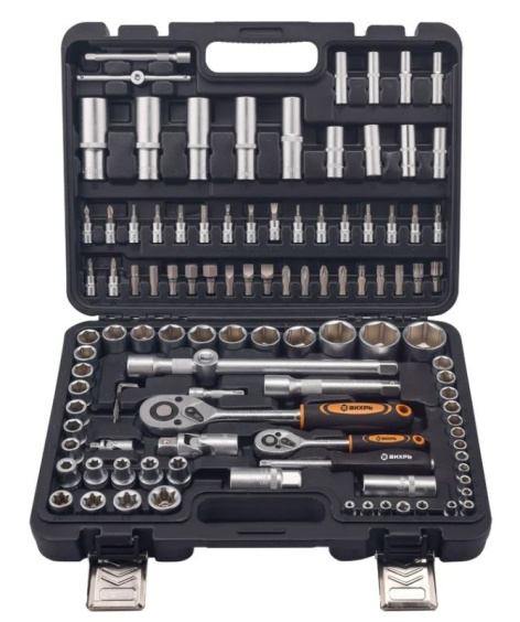 Изображение товара Набор инструментов Вихрь 73/6/7/15 108 предметов в кейсе для автомобиля и дома