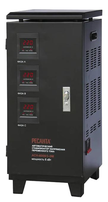 

Стабилизатор Ресанта 63/4/10 АСН-60000/3 трехфазный 140-260В 60кВА, 63/4/10