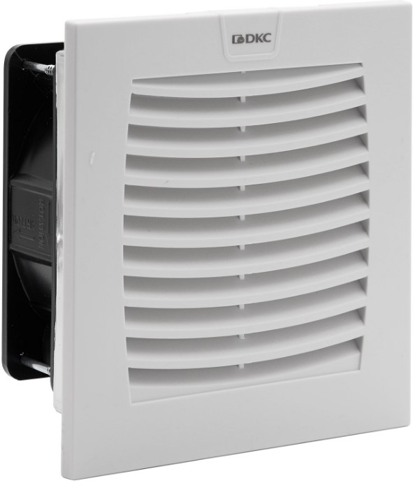 

Вентилятор с фильтром DKC R5MCV15380 ЭМС 100 м3/ч, 400В AC, 152х152 мм, IP54, R5MCV15380