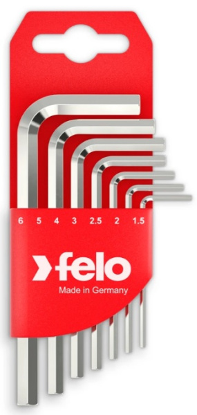 Изображение товара Набор шестигранных ключей Felo 7 шт профессиональный 34500711 для ремонта и монтажа