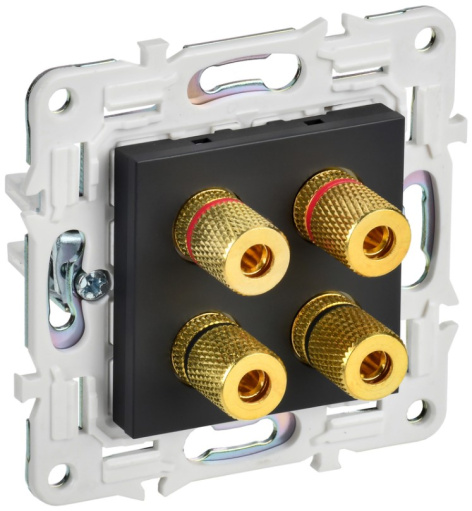 Изображение товара Аудиорозетка IEK SK-S40-K02 для соединения акустики