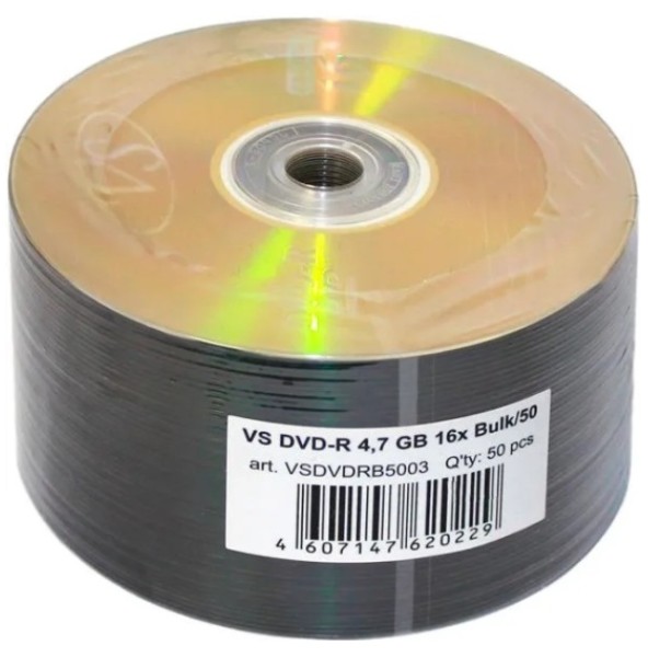 Диск DVD-R VS VSDVDRB5003 4,7 GB 16x Bulk/50 (620229)