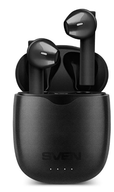 

Наушники беспроводные Sven E-717BT SV-019266 черные, BТ, TWS, заряд кейс, стерео, E-717BT
