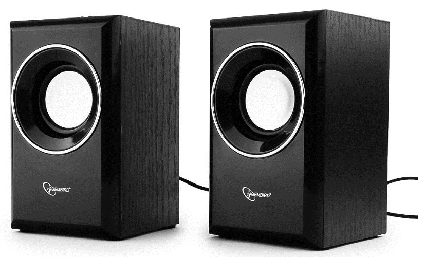 

Компьютерная акустика 2.0 Gembird SPK-204 черная, 6 Вт, рег. громкости, питание USB, МДФ, SPK-204