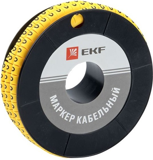 

Маркер на кабель EKF plc-KM-1.5-0 1,5 мм2 "0" (1000 шт.) (ЕС-0), plc-KM-1.5-0