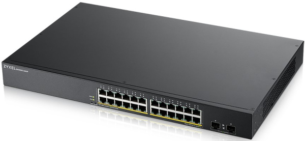 Изображение товара Коммутатор Zyxel GS1900-24HPv2 управляемый с PoE 24 порта для бизнеса
