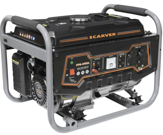 Изображение товара Генератор бензиновый CARVER PPG-3900А