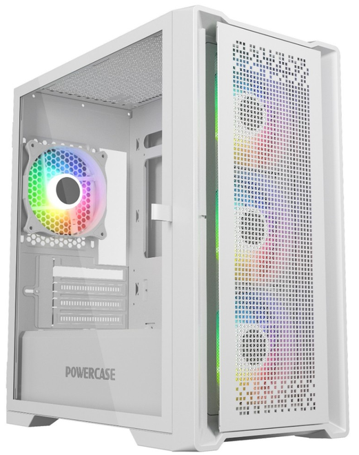 

Корпус mATX Powercase ByteFlow Micro White CAMBFW-A4 белый, без БП, боковая панель из закаленного стекла, 4х120mm ARGB fans, ARGB HUB, 2*USB 2.0, USB, ByteFlow Micro White